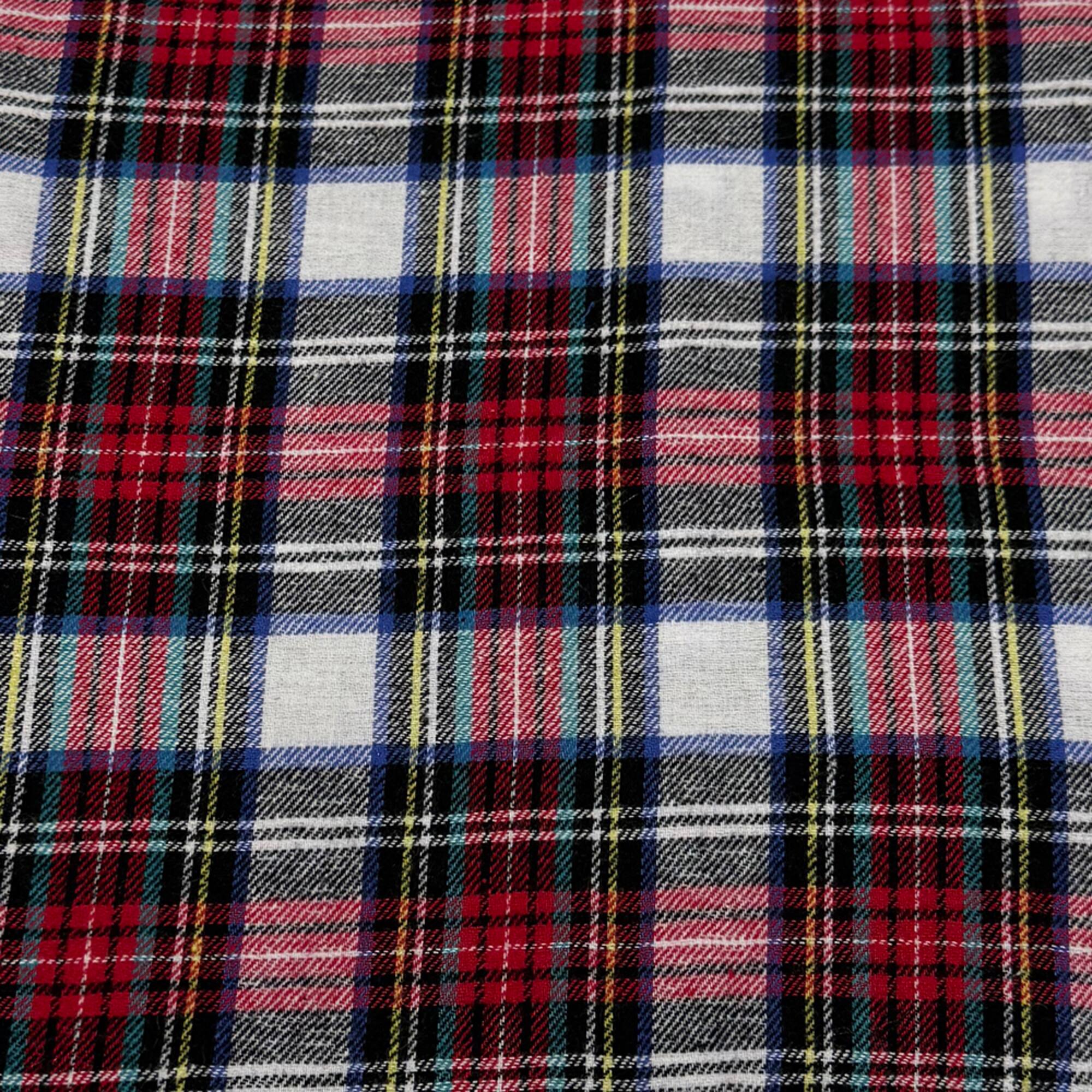 Feldman Dallas Plaid Yarn-Dyed Cotton Flannel Fabric